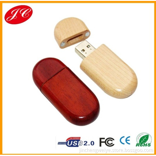 FCC Standard Wood USB Stick with Logo Printing